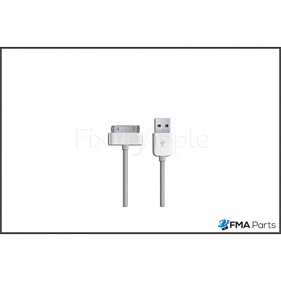 USB Data and Charging Cable for iPhone iPod iPad 30 Pin