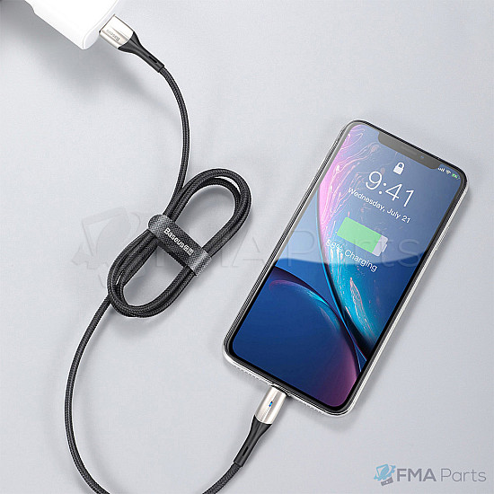 Baseus 8 Pin Lightning to USB LED Charge Cable - 2M