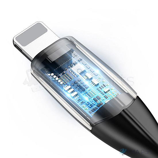 Baseus 8 Pin Lightning to USB LED Charge Cable - 2M
