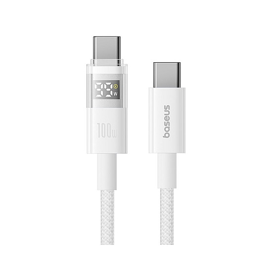 Baseus Display 2 100W USB-C to USB-C Cable with Power Display - 1M