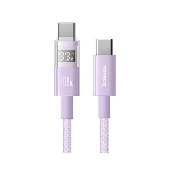 Baseus Display 2 100W USB-C to USB-C Cable with Power Display - 1M