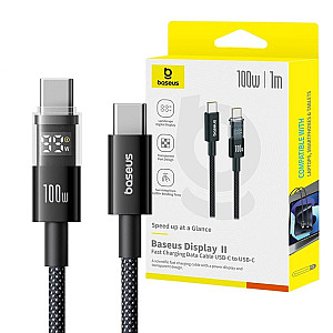 Baseus Display 2 100W USB-C to USB-C Cable with Power Display - 1M
