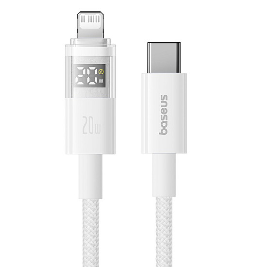 Baseus Display 2 20W USB-C to Lightning Cable with Power Display - 1M