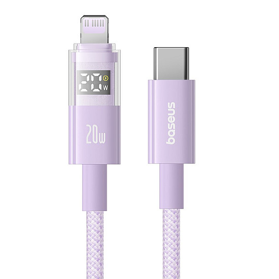 Baseus Display 2 20W USB-C to Lightning Cable with Power Display - 1M