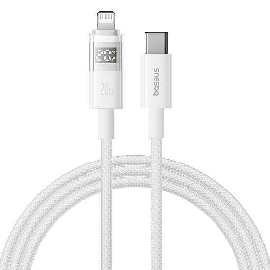 Baseus Display 2 20W USB-C to Lightning Cable with Power Display - 1M