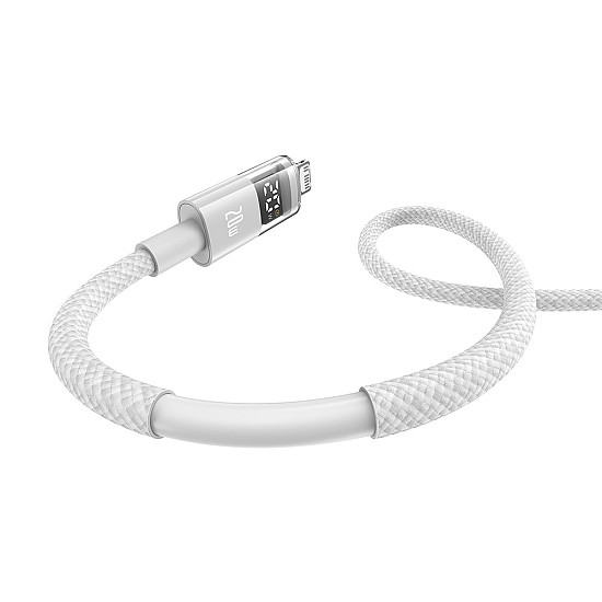 Baseus Display 2 20W USB-C to Lightning Cable with Power Display - 1M
