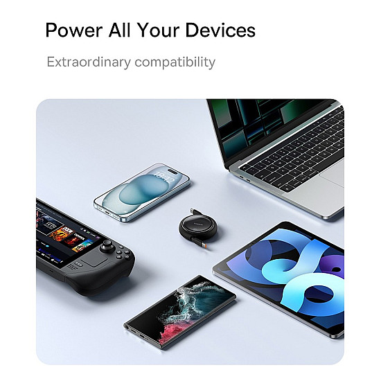 Baseus Free2Draw Mini 100W Retractable USB-C to USB-C Cable - 1M