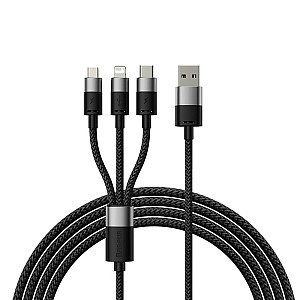Baseus StarSpeed 3-in-1 USB-A to Micro USB + Lightning + USB-C Charging Cable 3.5A - 1.2M