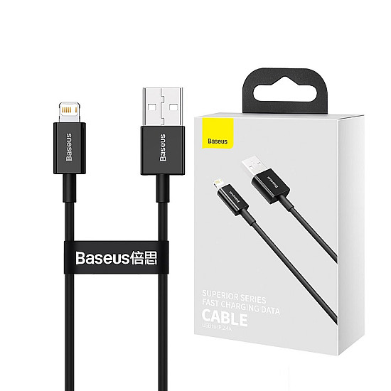 Baseus Superior Series 2.4A USB-A to Lightning Fast Charging Cable - 1M