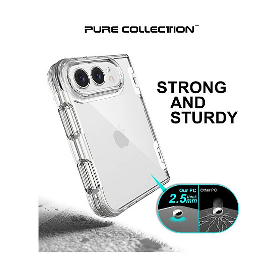 Clear Case with Hinge Protection for iPhone Duo