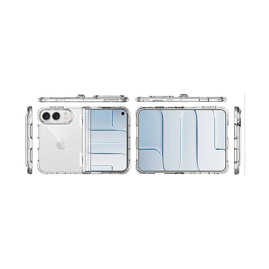 Clear Case with Hinge Protection for iPhone Duo
