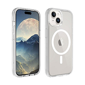 UTIA Shockproof Clear Case with Magnetic Ring for iPhone 15 Plus UTIA Shockproof Clear Case with Magnetic Ring for iPhone 15 Plus