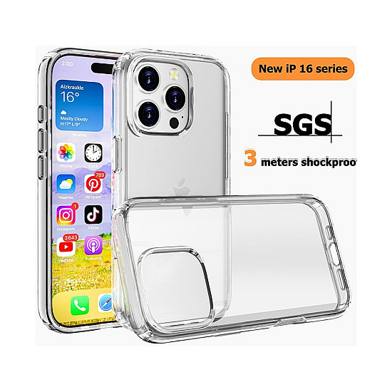 UTIA Ultimake Shockproof Bumper Clear Case for iPhone Air