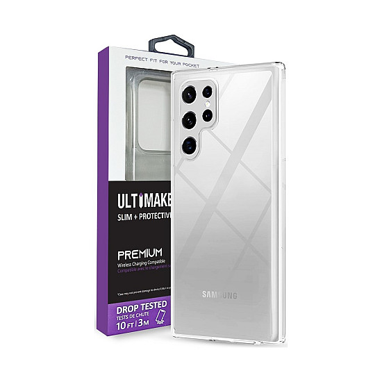 UTIA Ultimake Shockproof Bumper Clear Case for Samsung Galaxy S23 Ultra