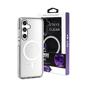 UTIA Shockproof Clear Case with Magnetic Ring for Samsung Galaxy S24 / S25 UTIA Shockproof Clear Case with Magnetic Ring for Samsung Galaxy S24 / S25
