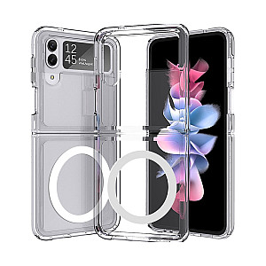 UTIA Shockproof Clear Case with Magnetic Ring for Samsung Galaxy Z Flip4