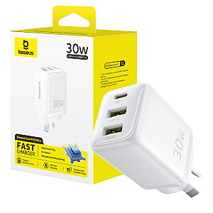 Baseus EnerFill FN11 30W Fast Wall Charger / 2 USB-A + 1 USB-C / AU Plug Baseus EnerFill FN11 30W Fast Wall Charger / 2 USB-A + 1 USB-C / AU Plug