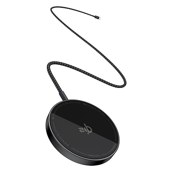 Baseus Simple Mini4 Air 15W Qi2 Magnetic Wireless Charger / 7mm Ultra-Thin / 1.5m Braided USB-C Cable