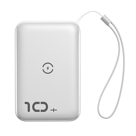 Baseus Mini S Bracket 10000mAh Power Bank / 18W USB Type-C PD + QC 3.0 / 10W Wireless / Triple Output