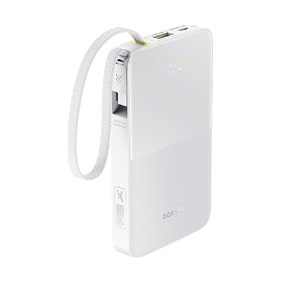 Baseus EnerFill FC51 Bipow2 Pro 10000mAh Power Bank / 22.5W Built-in USB-C Cable / Digital Display