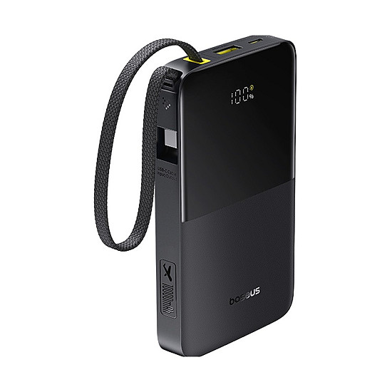 Baseus EnerFill FC51 Bipow2 Pro 10000mAh Power Bank / 22.5W Built-in USB-C Cable / Digital Display