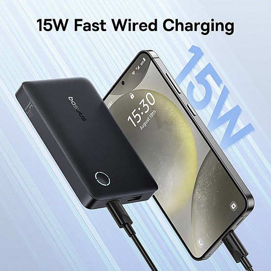 Baseus EnerFill FP11 10000mAh Power Bank / 15W USB-C + USB-A / Dual Output