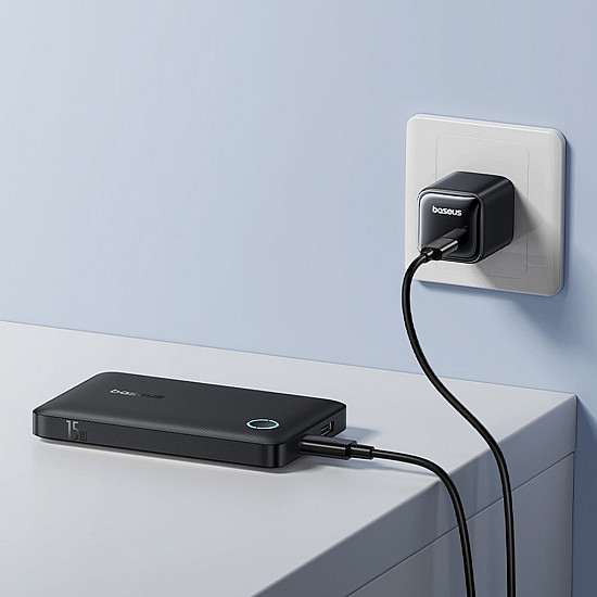 Baseus EnerFill FP11 10000mAh Power Bank / 15W USB-C + USB-A / Dual Output
