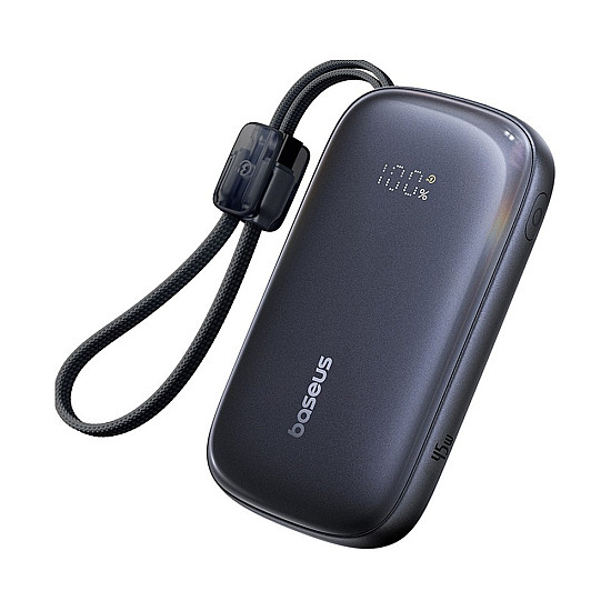Baseus EnerFill Qpow 3 Ultra 10000mAh Power Bank / 45W USB-C PD / Detachable USB-C + Lightning Cable