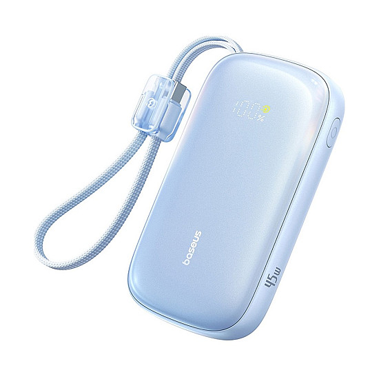 Baseus EnerFill Qpow 3 Ultra 20000mAh Power Bank / 45W USB-C PD / Detachable USB-C + Lightning Cable