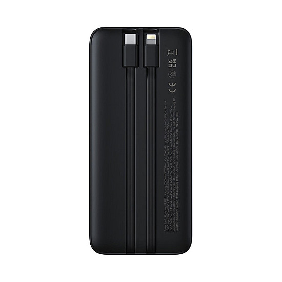 Baseus Lipow 10000mAh Power Bank / 22.5W Built-in USB-C + Lightning Cables / Digital Display