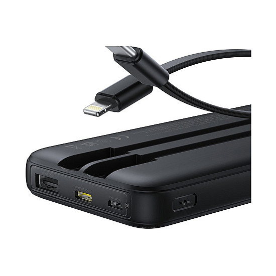Baseus Lipow 10000mAh Power Bank / 22.5W Built-in USB-C + Lightning Cables / Digital Display
