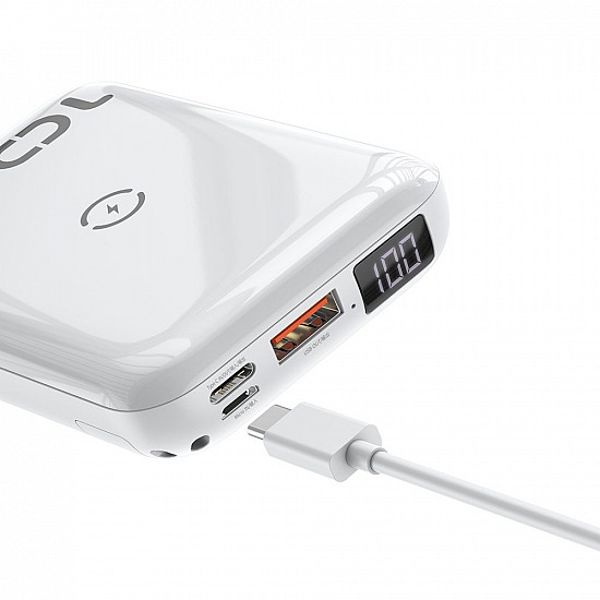 Baseus Mini S Bracket 10000mAh Power Bank / 18W USB Type-C PD + QC 3.0 / 10W Wireless / Triple Output