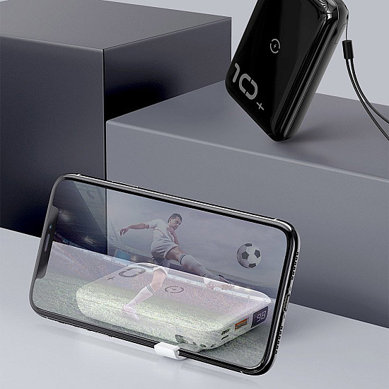 Baseus Mini S Bracket 10000mAh Power Bank / 18W USB Type-C PD + QC 3.0 / 10W Wireless / Triple Output
