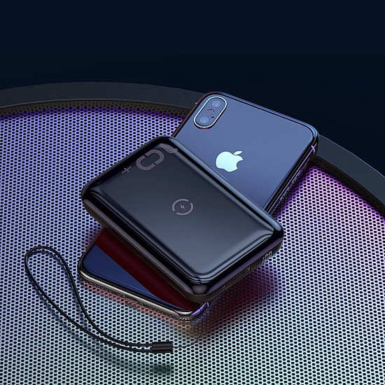 Baseus Mini S Bracket 10000mAh Power Bank / 18W USB Type-C PD + QC 3.0 / 10W Wireless / Triple Output