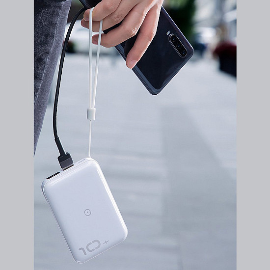 Baseus Mini S Bracket 10000mAh Power Bank / 18W USB Type-C PD + QC 3.0 / 10W Wireless / Triple Output
