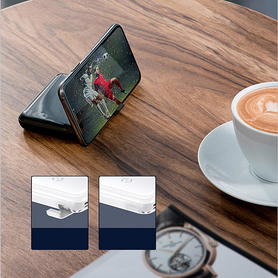 Baseus Mini S Bracket 10000mAh Power Bank / 18W USB Type-C PD + QC 3.0 / 10W Wireless / Triple Output