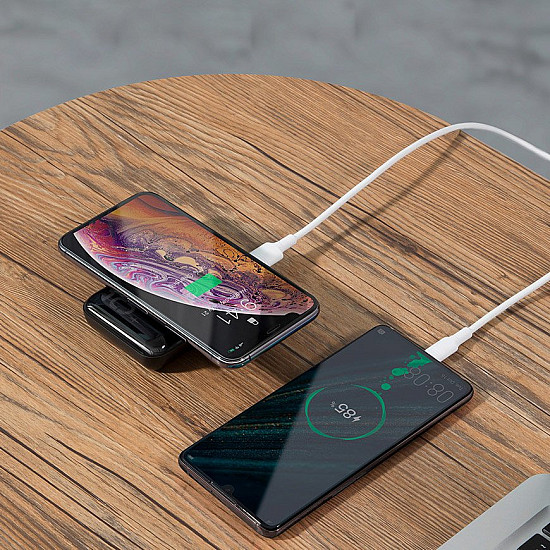 Baseus Mini S Bracket 10000mAh Power Bank / 18W USB Type-C PD + QC 3.0 / 10W Wireless / Triple Output