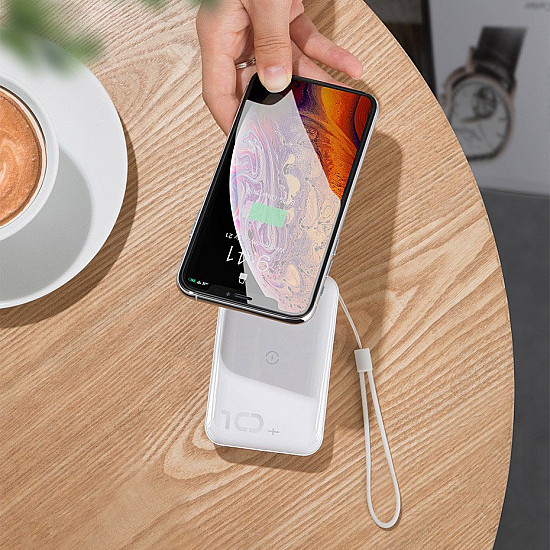 Baseus Mini S Bracket 10000mAh Power Bank / 18W USB Type-C PD + QC 3.0 / 10W Wireless / Triple Output