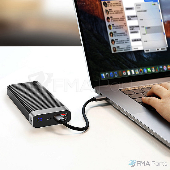 Baseus Parallel 20000mAh Power Bank / 18W USB Type-C PD + QC 3.0 / Triple Output
