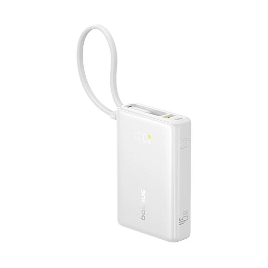 Baseus PicoGo 10000mAh Power Bank / 45W USB-C PD / Built-in USB-C Cable + Digital Display