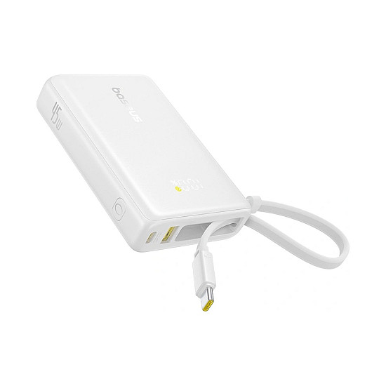 Baseus PicoGo 10000mAh Power Bank / 45W USB-C PD / Built-in USB-C Cable + Digital Display