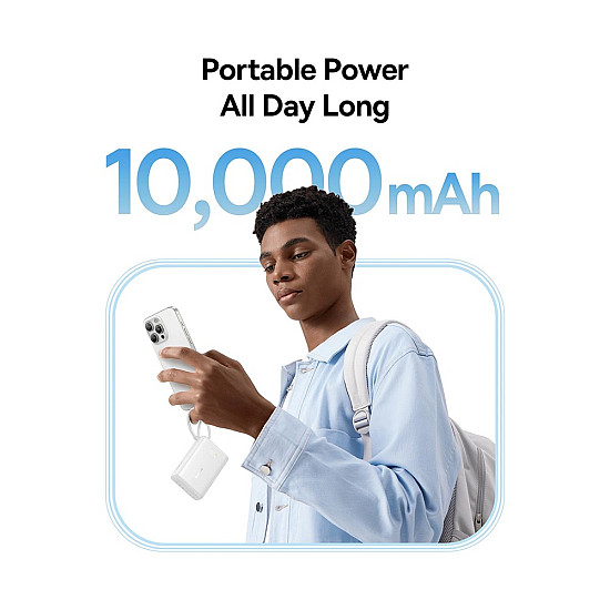 Baseus PicoGo 10000mAh Power Bank / 45W USB-C PD / Built-in USB-C Cable + Digital Display