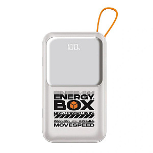 MOVE SPEED F20 20000mAh Power Bank / 22.5W / Built-in USB-C Cable + LED Display (CCC / 3C Certified)