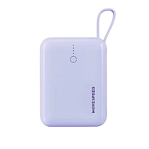 MOVE SPEED Q10 Plus 10000mAh Mini Power Bank / 22.5W / Built-in Dual USB-C Cables (CCC / 3C Certified)