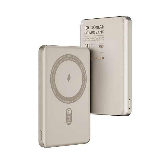 MOVE SPEED S10 10000mAh Ultra-Thin Magnetic Power Bank / 20W USB-C / 15W Wireless (CCC / 3C Certified)