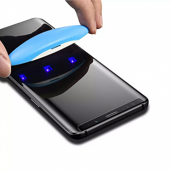 Samsung Galaxy S10 Tempered Glass Full Screen Curved Protector Nano UV Liquid