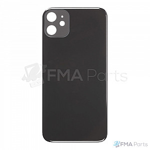 Back Glass Cover - Black (Big Hole / No Logo) for iPhone 11