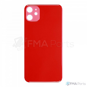 Back Glass Cover - Red (Big Hole / No Logo) for iPhone 11