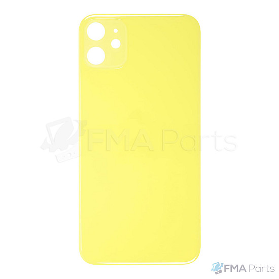 Back Glass Cover - Yellow (Big Hole) for iPhone 11