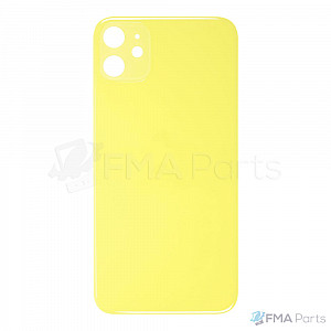 Back Glass Cover - Yellow (Big Hole / No Logo) for iPhone 11